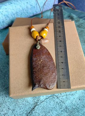 新中式橡果项链可爱森系植物干果实项链种子项链男女古风汉服配饰