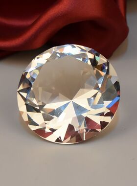 钻石摆件水晶玻璃珠宝