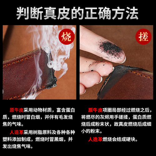 宠物真皮狗狗项圈牵引绳牛皮质狗牌定制刻字防丢金毛中大型犬脖圈 - 图1