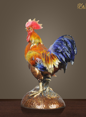 彩绘纯铜十二中式风工艺礼品摆件