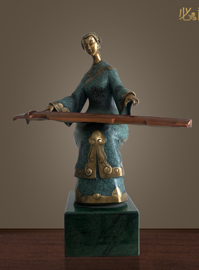 必禧利纯铜欧式风艺术品人物雕塑