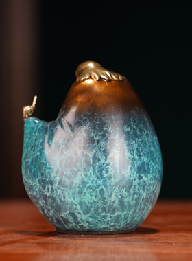 纯黄铜老子摆件博大精深