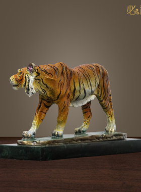 招财风水生肖虎办公室桌面摆件