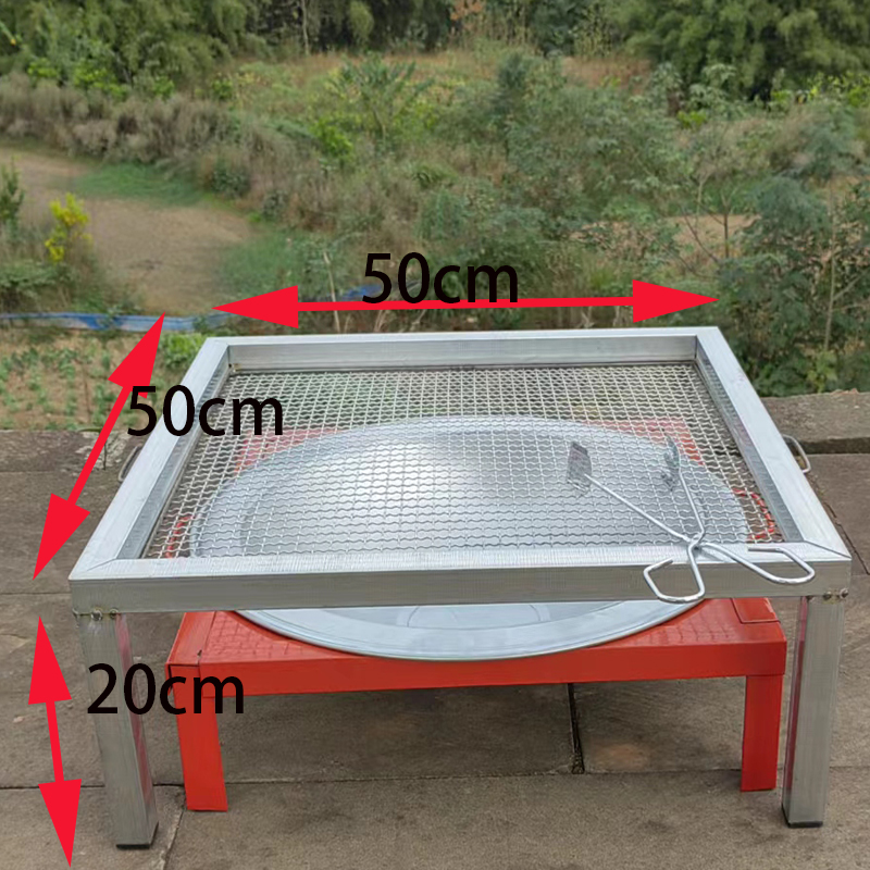 加大加厚耐用方形烧烤桌户外便携式烧烤架烧烤炉子商用 摆摊架子 - 图0