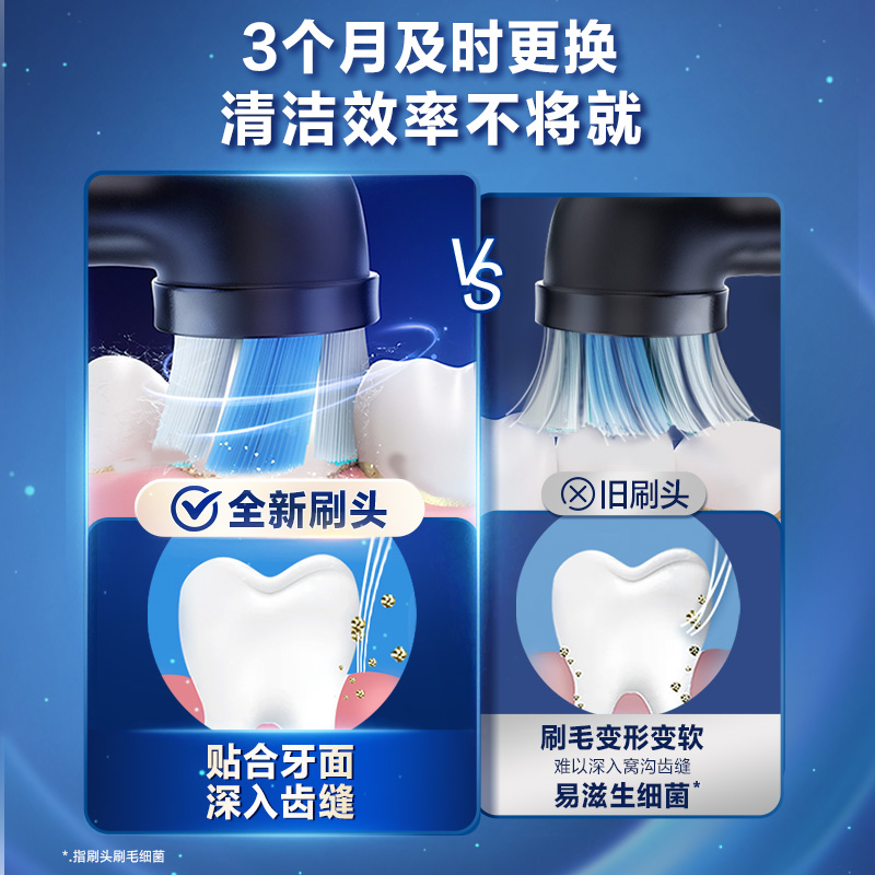 Oralb/欧乐b电动牙刷iO专用替换清洁软毛圆头刷头成人原装正品 - 图2