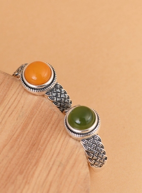 s925纯银戒指优雅民族风