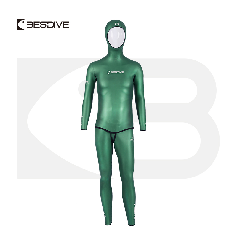 BESTDIVE 2 3 5 7mm经典炫彩潜水服保暖自由潜湿衣男女分体情侣 - 图3