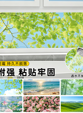 横向长条玻璃贴膜窗户贴纸