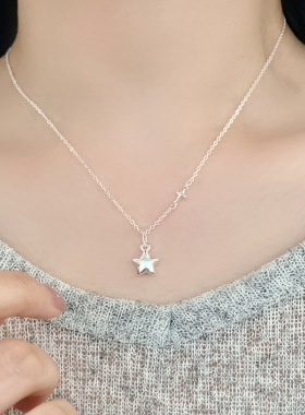 甜美五角星吊坠锁骨链女款百搭