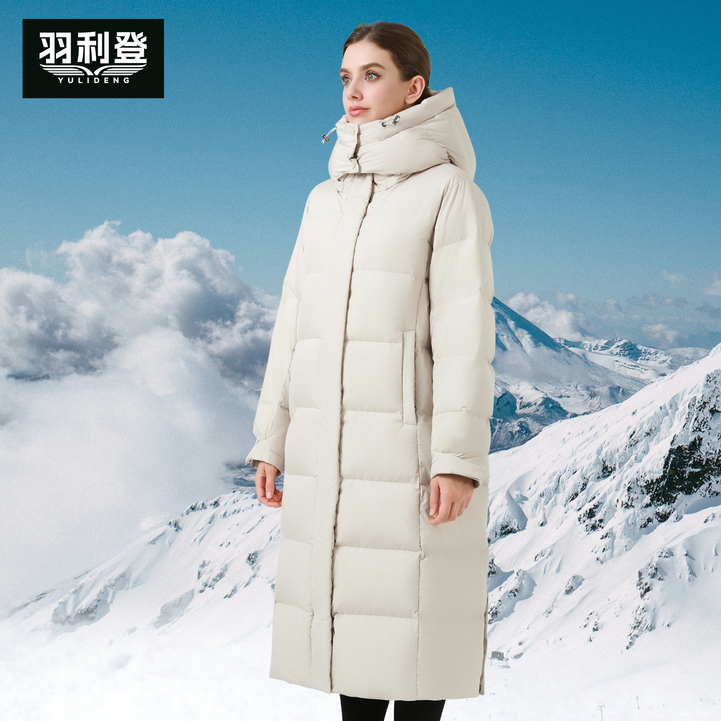 【90高蓬鹅绒】白鹅绒羽绒服女款2025秋冬加厚抗极寒男女情侣外套