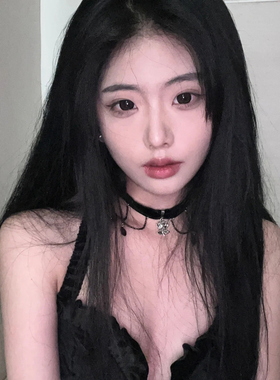 黑色性感项链甜酷辣妹吊坠choker