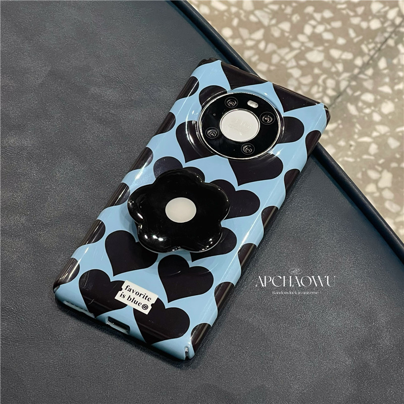 ins暗黑爱心适用mate50/40pro华为手机壳nova5/7/8/9菲林p50p40女 - 图2