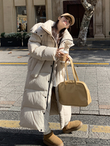 Ultra-long-style down jacket for women 2023 Winter New High Sensation Fried Street Over Knee To Ankle Big Quilt Thickened Jacket