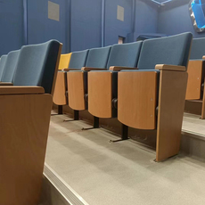 Кресла для кинотеатров ieq高档实用礼堂椅排椅带写字板会议室大场地阶梯报告厅座椅厂家