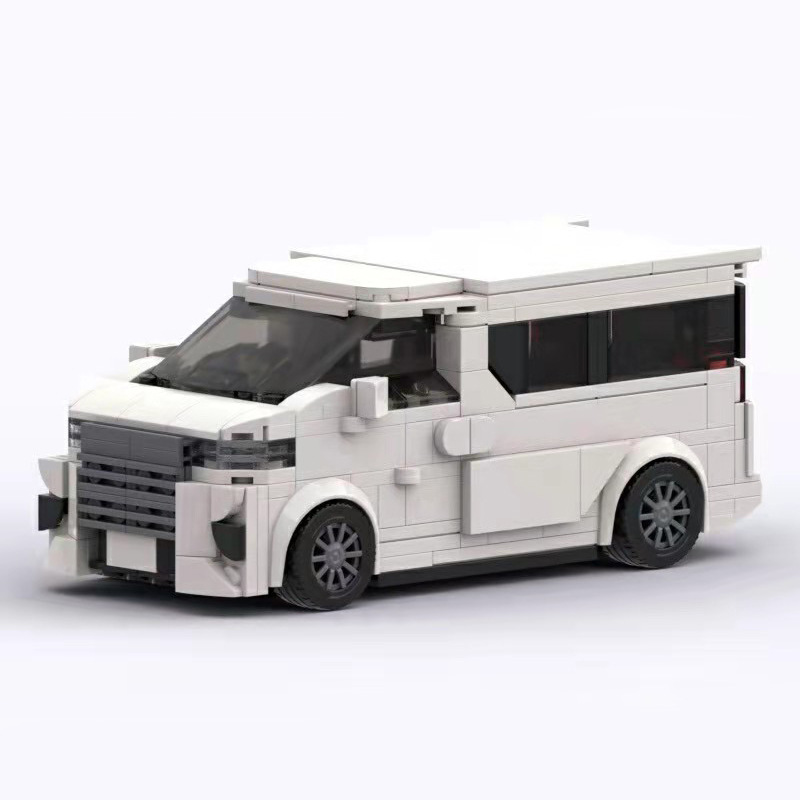 MOC积木 丰田埃尔法mpv 商务车模型汽车拼搭玩具组装儿童 - 图1