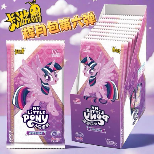 正版卡游小马宝莉卡片辉月包第9弹sc收藏ZR卡盲盒碧琪柔柔 - 图0