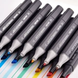 Профессиональный окрашенный маркер, двусторонняя акварель, комплект для школьников, ручная роспись, 60 цветов