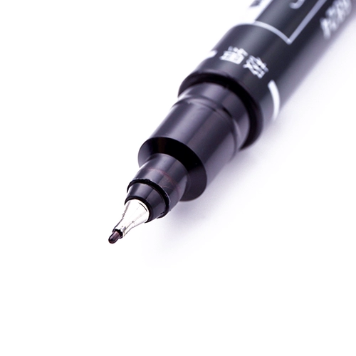 Deli Mark Pen 6824 Маленькая двойная головка. Рутины рисунок ручки, маркер ручка с тонкой головкой маркировка ручка