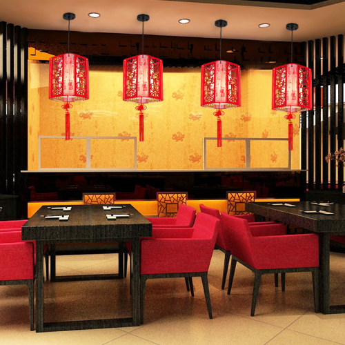 灯笼灯吊灯中国风客厅卧室阳台玄关走廊灯餐厅酒店现代中式简约灯 - 图2