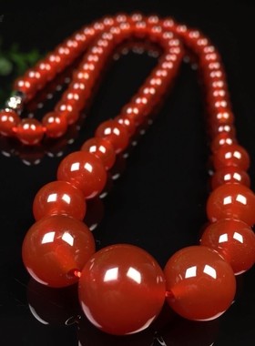 红玛瑙玉髓塔型链女款