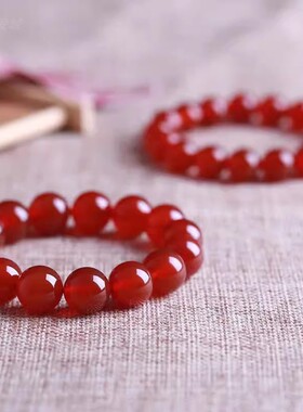男女手串红玛瑙手链红水晶手串