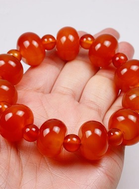 男女巴西玛瑙未镶嵌手链天然玉石