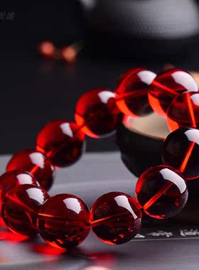 手持蜜蜡血泊女士单圈礼物佛珠