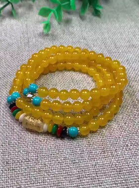 玛瑙多圈手链水草海洋玉髓三四圈六字真言手串男女款绕圈手排