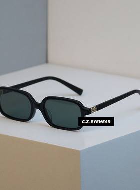 新款韩版mm小方框jennie板材墨镜