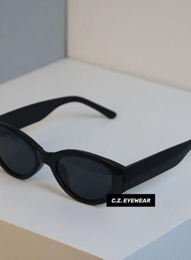 复古猫眼百搭夏季ins偏光墨镜