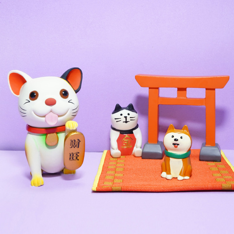 the doggy family招财摆件动漫狗狗 chocoteddy其它玩具