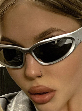 y2K辣妹网红封帆ff未来感墨镜