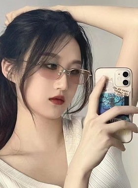 Y2K辣妹复古小框防晒太阳镜