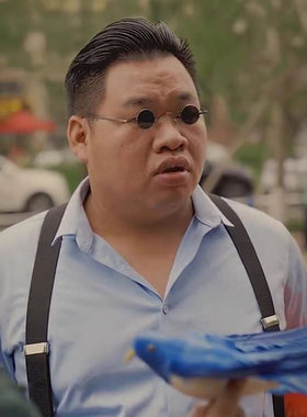 个性小眼镜男潮小镜片墨镜