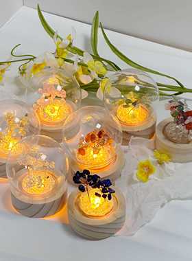 发财树桌面摆设景观瓶天然水晶