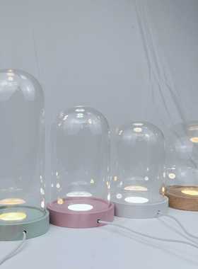 DIY手办USB永生花香薰蜡烛防尘