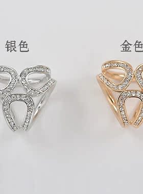 欧美时尚休闲丝巾扣小巧精致扣子