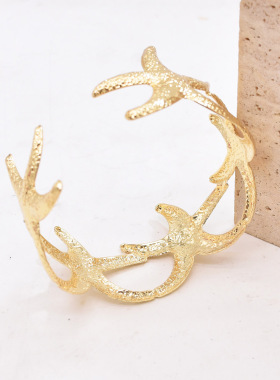 欧美海星开口手镯风度假风手饰