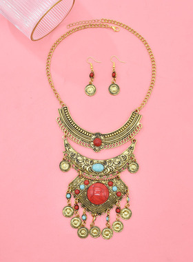 敦煌飞天写真项链民族风配饰