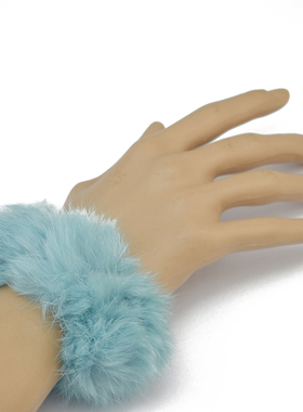 蓬松手圈仿狐狸毛袖头腕套袖套