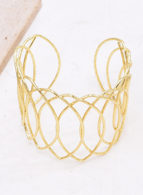 古风汉服女金属臂镯敦煌镂空手镯