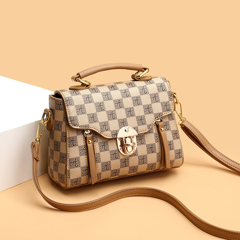 轻奢质感手提包女2025新款时尚大容量小方包高级感百搭单肩斜挎包,淘宝优惠券,粉丝福利购,淘宝优惠卷