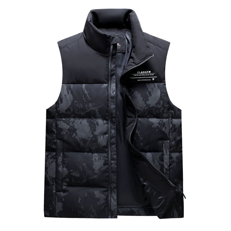 新款迷彩羽绒马甲男加厚保暖青年宽松背心大码坎肩学生外套马夹潮,淘宝优惠券,粉丝福利购,淘宝优惠卷