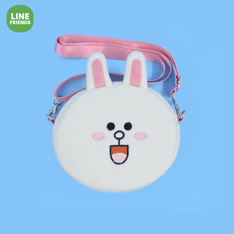 LINE FRIENDS 布朗熊斜挎包 可妮兔子lo娘包包Lolita手机包零钱包