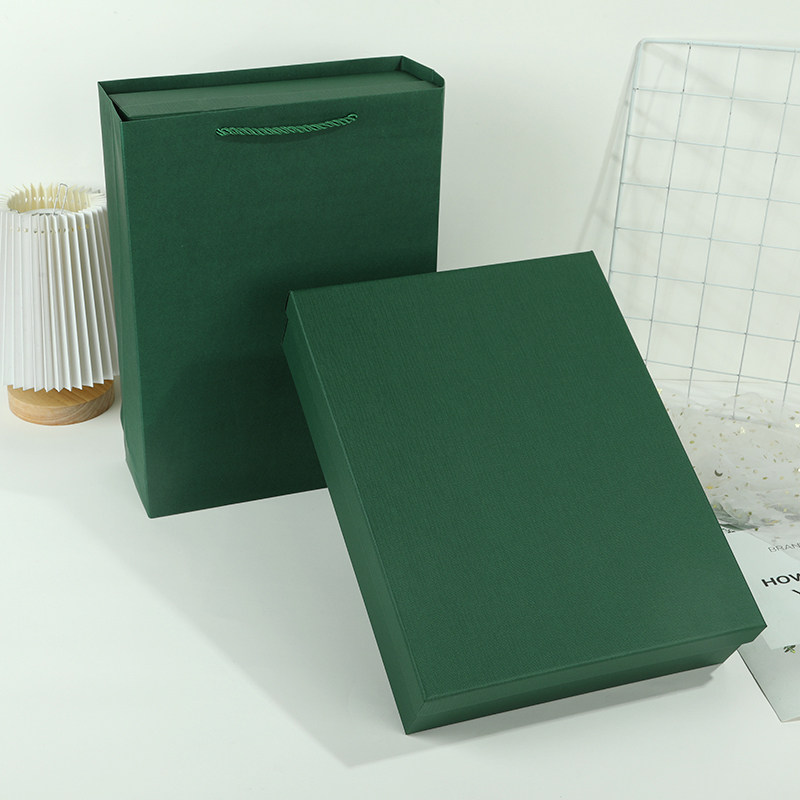 七夕节礼物盒墨绿色礼盒小清新韩版包装空盒伴手礼创意礼品盒定制