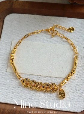 Mine Studio·新款五路cai手链女款金店同款小众精致高级感镭射