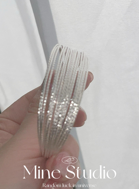 Mine Studio｜小众高级感多层圆圈手镯欧美热卖新款时尚开口手饰