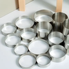 2cm high stainless steel round steel ring electric cake