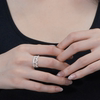 Corolla S925 lace silver crown temperament women's ring