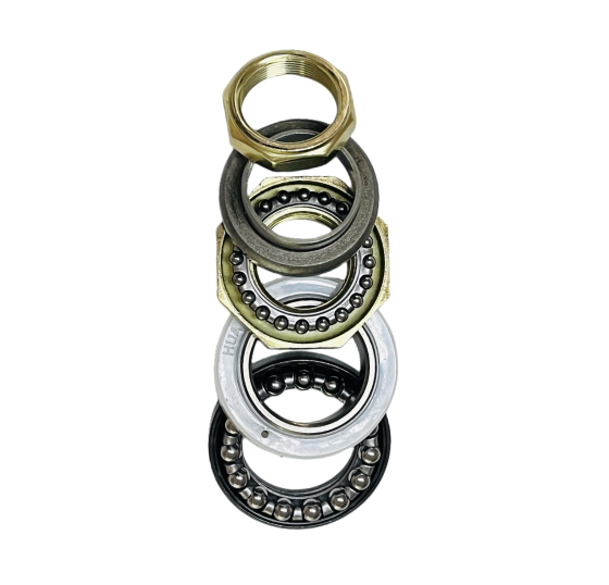 Electric vehicle front fork steering pressure bearing steel bowl
